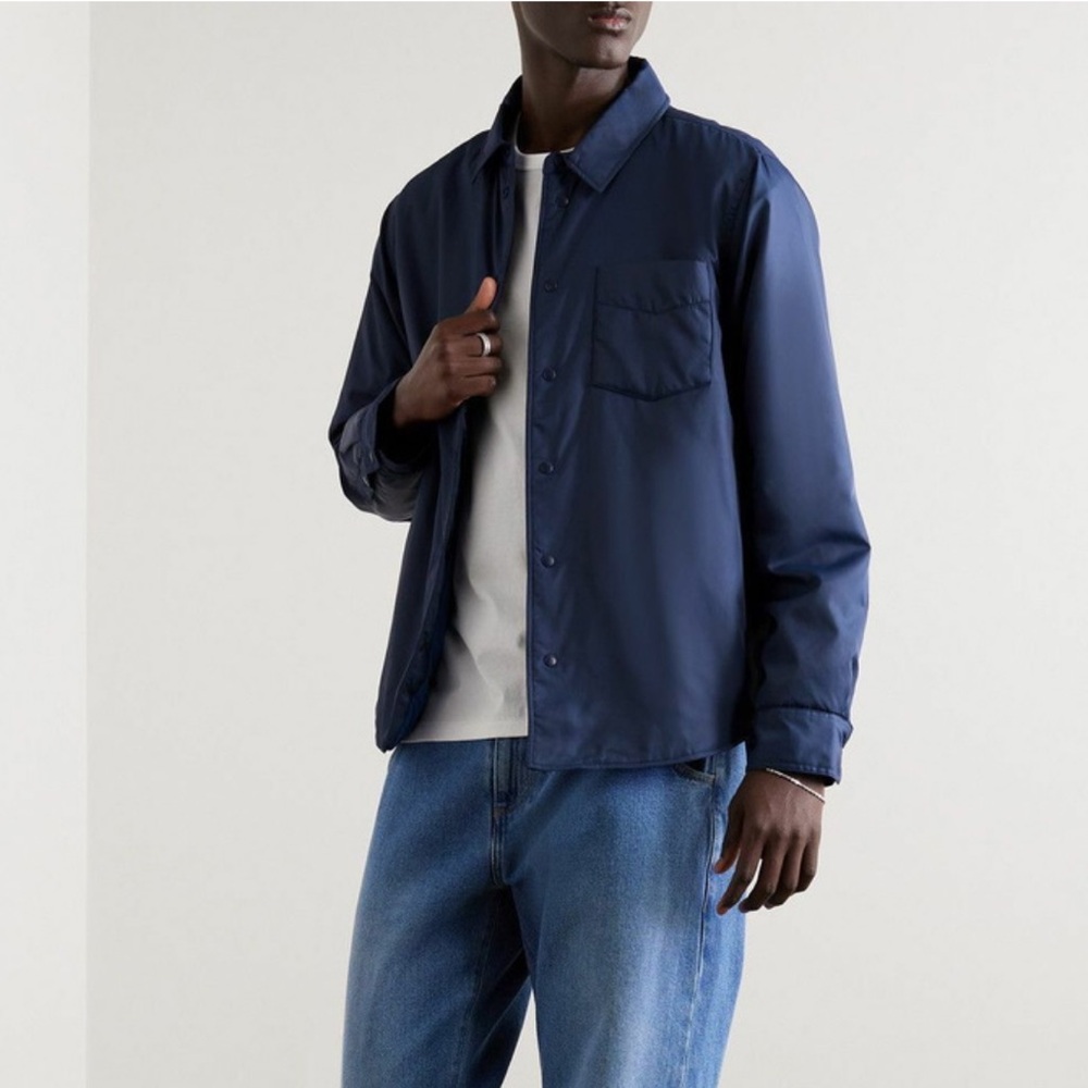 THE OUTERKNOWN- Evolution ECONYL® Shirt Jacket - Blue shacket
